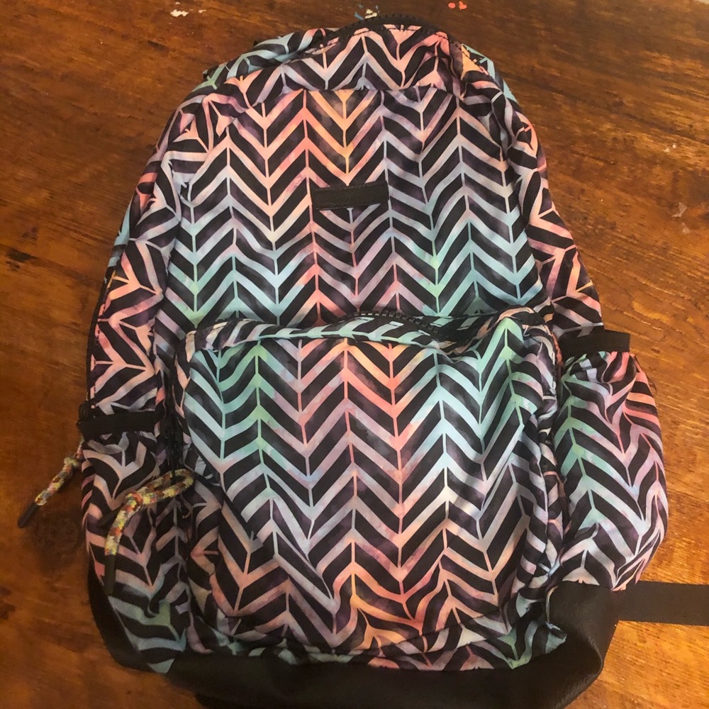 Striped multi color Backpack